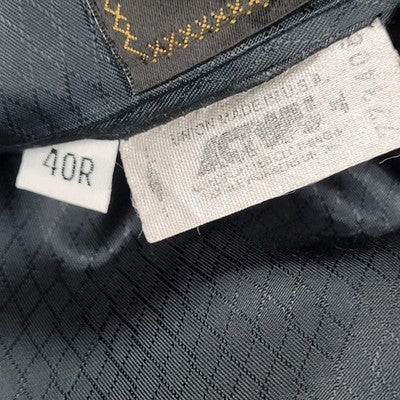 Hart Schaffner Marx Navy 100% Wool Pinstriped 2 Button Blazer Sport Coat USA 40R