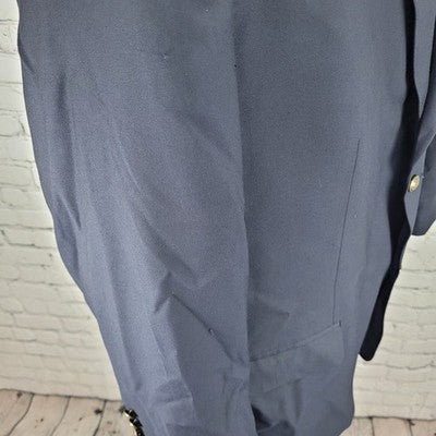 GS Perfect Fit Navy Stretch 2 Button Vented Notch Blazer Sport Coat Size 50R