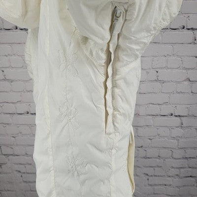 White Sierra Ivory Waterproof Breathable Hooded Insulated Zip Jacket Medium M