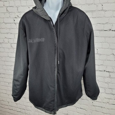SXSW South By Southwest ATX Black Hooded Windbreaker Jacket Size Large L