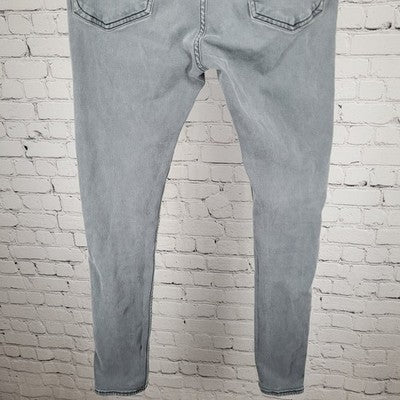 Rag & Bone Distressed Shadow Grey Fit 1 Skinny Stretch Denim Jeans 31 (30x31)