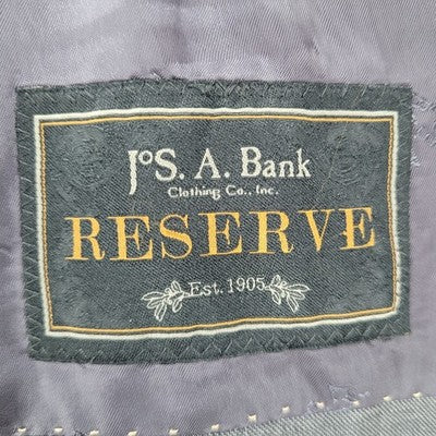 Jos A Bank Reserve Grey 100% Wool Super 120's Slim Fit Blazer Sport Coat 40R