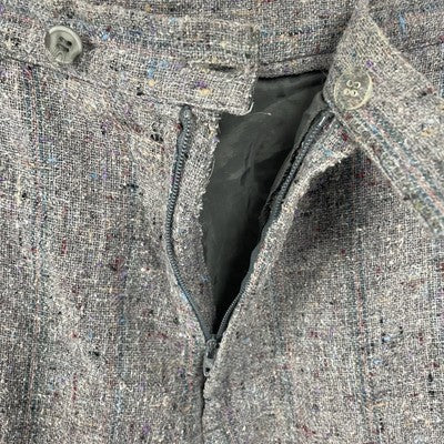 VTG Lucia Grey Multicolor Wool Blend High Rise Pants USA Made Size 14 (29x29)