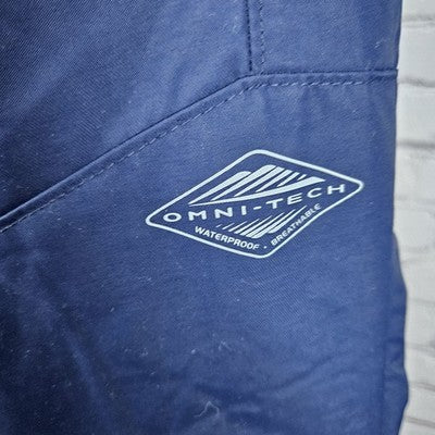Columbia Navy Omni Tech Waterproof Breathable Snow Ski Pants Small (32x31)