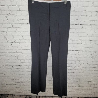 VTG Tahari Black Wool Stretch Lightweight Mid Rise Pants USA Made Size 6 (28x33)