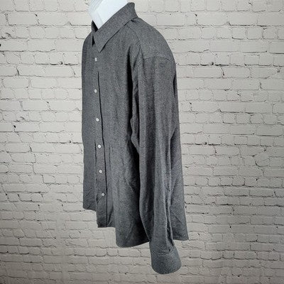 UNTUCKit Grey 100% Cotton Wrinkle Free Long Sleeve Button Up Shirt Size XXL