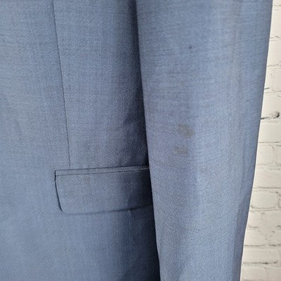 Express Blue Skinny Fit Innovator 2 Button Notch Vented Blazer Sport Coat 38