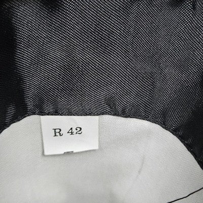 Albert Nipon Brown Black 100% Wool Double Breasted Peak Blazer Sport Coat 42R