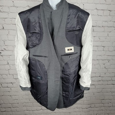 Joseph Abboud Grey 100% Wool Super 110's Blazer Sport Coat USA Made Size 52R