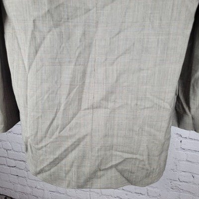 VTG Briar Brown Wool Check Premier Edition Blazer Sport Coat USA Made Size 40R