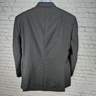 Tommy Hilfiger Black Wool Cashmere 3 Button Vented Notch Blazer Sport Coat 46R