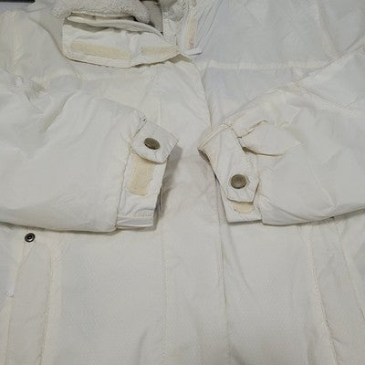 White Sierra Ivory Waterproof Breathable Hooded Insulated Zip Jacket Medium M
