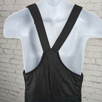 VTG Peter J Black Insulated Adjustable Bootcut Snow Ski Bibs Pants Large L