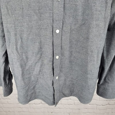 UNTUCKit Grey 100% Cotton Wrinkle Free Long Sleeve Button Up Shirt Size XXL