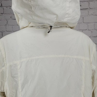 White Sierra Ivory Waterproof Breathable Hooded Insulated Zip Jacket Medium M