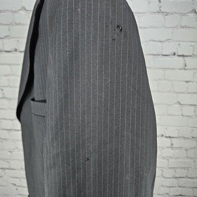 Tommy Hilfiger Black Wool Cashmere 3 Button Vented Notch Blazer Sport Coat 46R