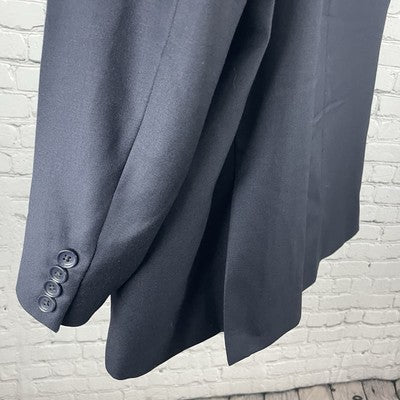 Mantoni Dark Navy Fine Wool 2 Button Vented Notch Blazer Sport Coat Size 48R