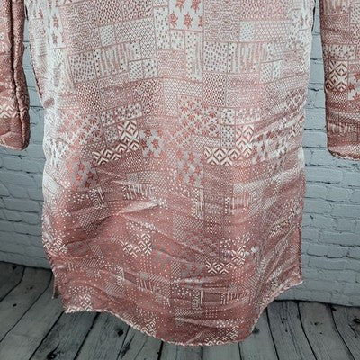 NWT Sojanya Red Buttoned Long Sleeve Pockets Indian Dress Kurta Size S/36