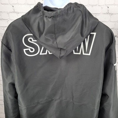 SXSW South By Southwest ATX Black Hooded Windbreaker Jacket Size Large L