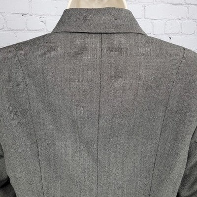 J.CREW Brown 100% Wool 4 Button Lined Notch Pockets Blazer Suit Jacket 2
