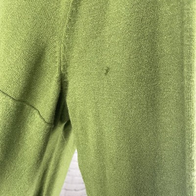 NWD Westbound Green Knit Ribbed Pullover V Neck Stretch Sweater Size 2X