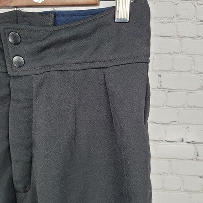VTG Head Skiwear Schoeller Black Wool Blend Stirrup Ski Snow Pants 10 (26x26)