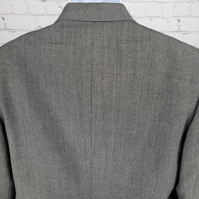Pierre Cardin Grey 2 Button Ventless Notch Blazer Sport Coat Suit Jacket USA 42L