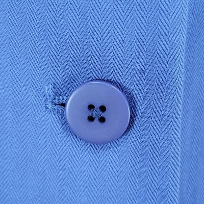 VTG Benchley Ltd Blue Linen Blend 3 Button Notch Blazer Suit Jacket USA Size 8T
