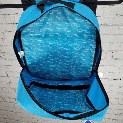 Metro Logo Blue Bio International Convention 2025 Laptop Sleeve Mesh Backpack