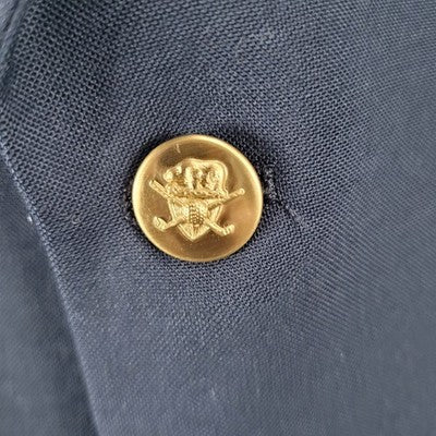Jack Nicklaus Navy Tournament Series Dell Brothers 2 Button Notch Blazer USA 43R