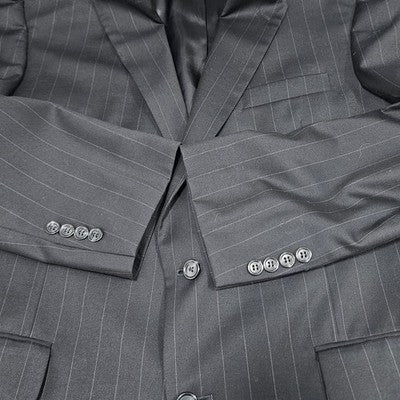 Jos A Bank Navy 100% Wool Gordon Signature 2 Button Blazer Sport Coat 43L