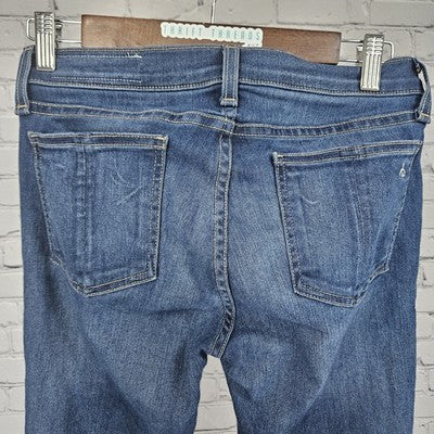 Rag & Bone Joshua Blue Skinny Low Rise Medium Wash Stretch Jeans USA 28 (28x30)