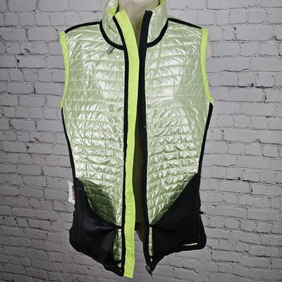 VSX Victoria's Secret Green Thermo Lite Pro Stand Up Collar Zip Vest Large L