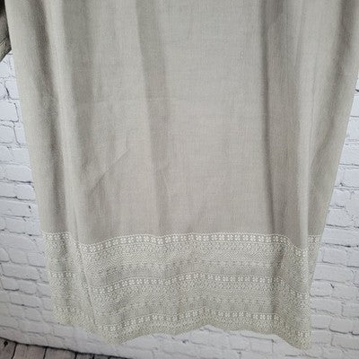 Nautica Brown Linen Blend Breathable Button Up Short Sleeve Shirt Size XL