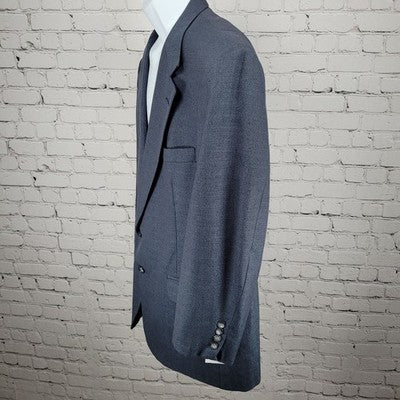 VTG Southhampton Blue 2 Button Vented Notch Blazer Sport Coat USA 43