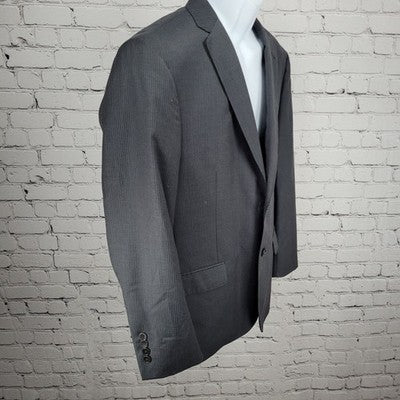 Joseph Jos A Bank Charcoal Metropolitan Wool Slim Fit 2 Button Notch Blazer 40S