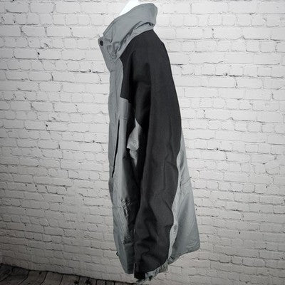 Colorado Grey Black Canvas Shoulder Hideable Hood Zip Pockets Light Jacket XXXL