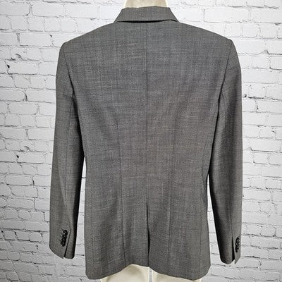 Ann Taylor Brown Wool Blend Stretch 2 Button Vented Notch Blazer Suit Jacket 6P