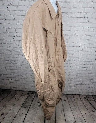 Carter Industries Tan Aramid Combat Vehicle Crewmen's Class 2 Coveralls Size XLS