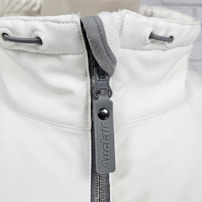 Auclair Ivory Waterproof Breathable Full Zip Stand Up Collar Jacket Large L