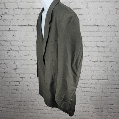 Vito Rufolo Green Wool Comero Super 100's 2 Button Blazer Sport Coat Italy 46R