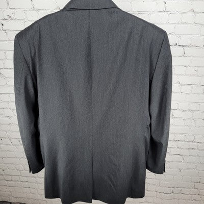 Jos A Bank Dark Grey 100% Wool Signature 2 Button Blazer Sport Coat Size 48L