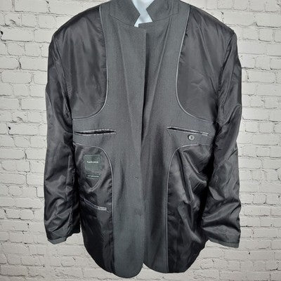 Van Heusen Grey 2 Button Single Vented Notch Blazer Suit Jacket Sport Coat 48R