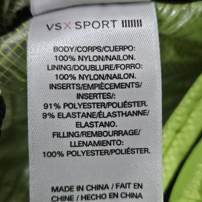 VSX Victoria's Secret Green Thermo Lite Pro Stand Up Collar Zip Vest Large L