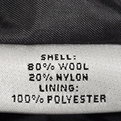 Preston & York Black Wool Blend Button Bow Collar Lined Over Coat 12 *defects