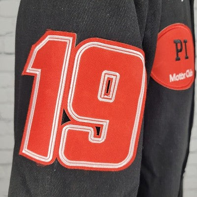 Pure Instinct Motor Club Black Snap Limited Edition Racing Jacket Large L