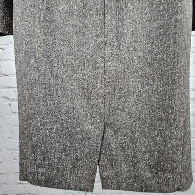 Worthington Brown 1 Button Jacket 2 Piece Slit Suit Set Outfit Small S Skirt 6
