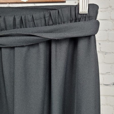 VTG Tumbleweeds Black Belted Lined Elastic Waist Pull On Maxi Skirt USA Size XL
