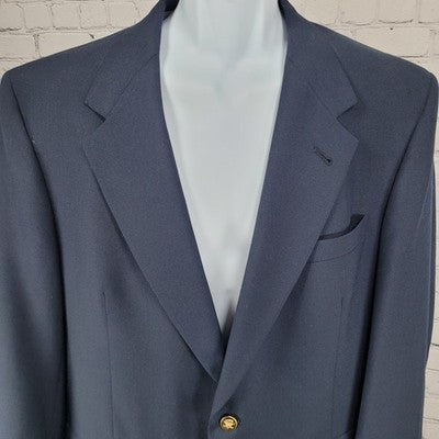 Jack Nicklaus Navy Tournament Series Dell Brothers 2 Button Notch Blazer USA 43R