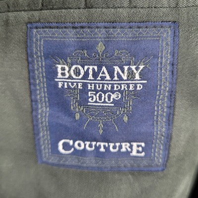 VTG Botany 500 Couture Grey 2 Button Blazer Sport Coat USA Made Size 44 PTR